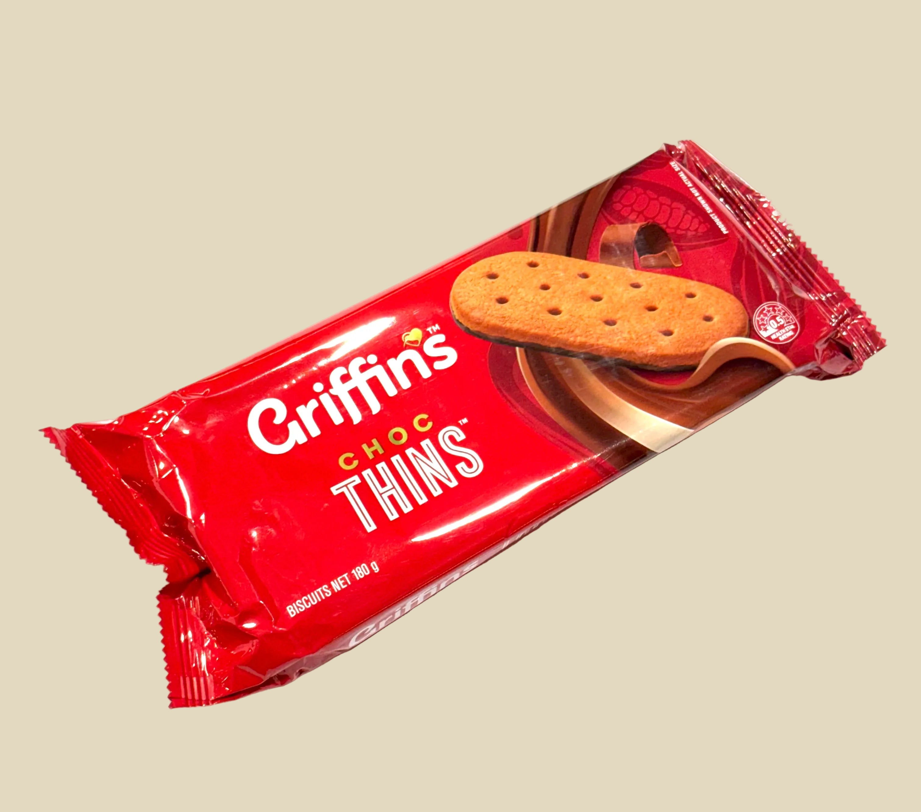 GRIFFINS CHOC THINS 180G