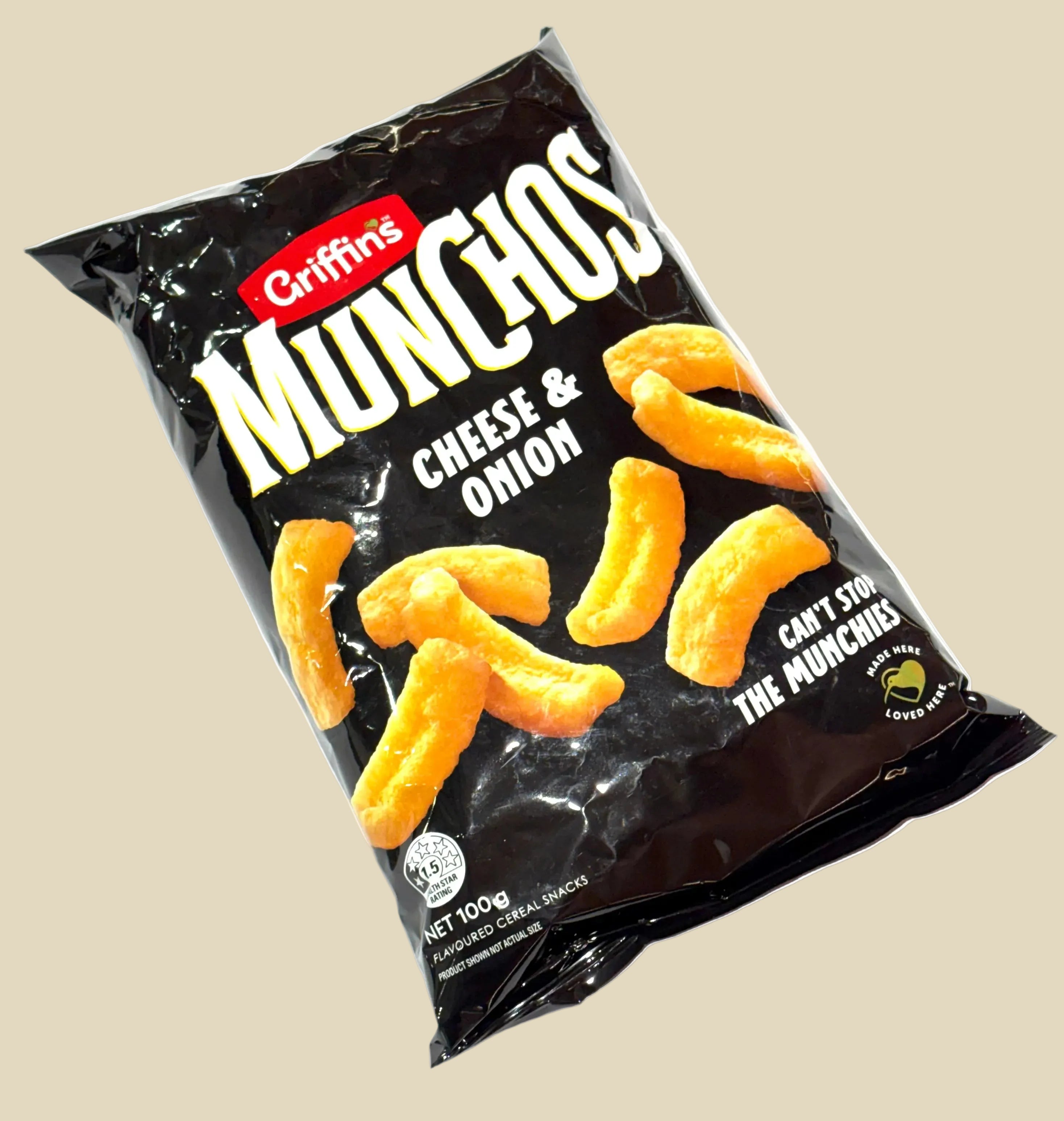 GRIFFIN'S MUNCHOS CHEESE & ONION 100G