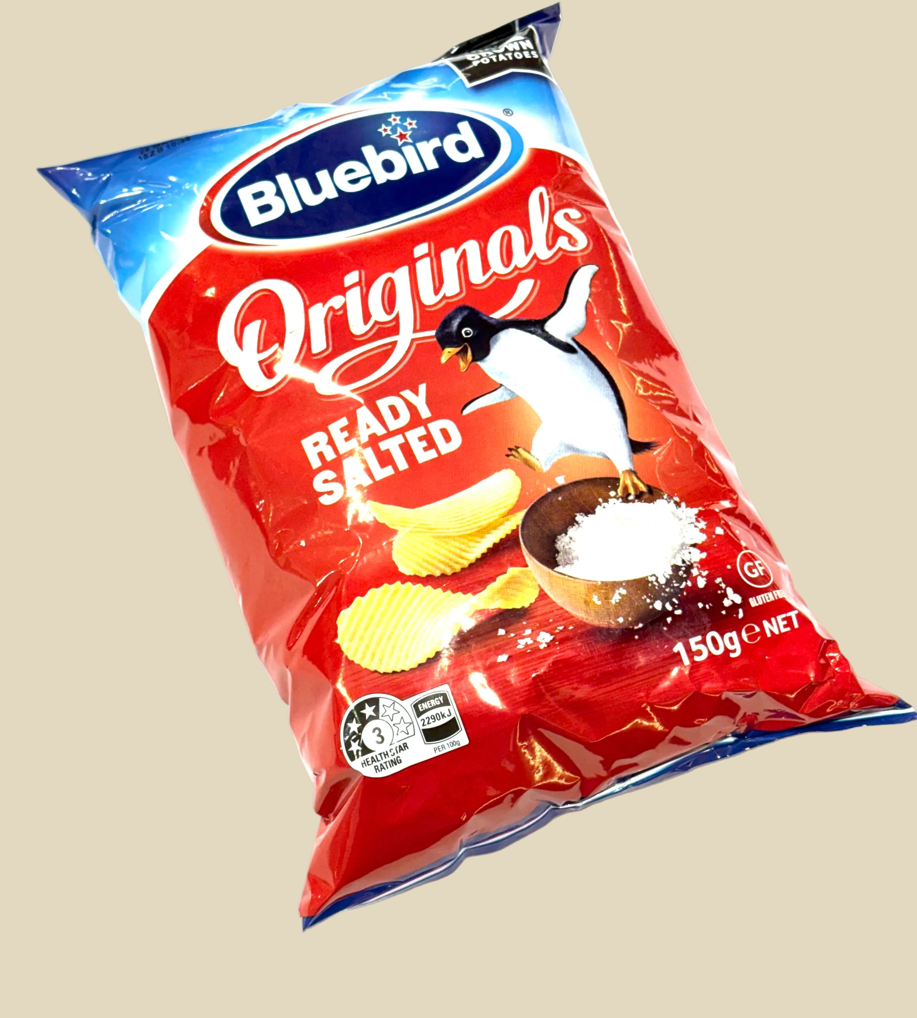BLUEBIRD READY SALTED 150G