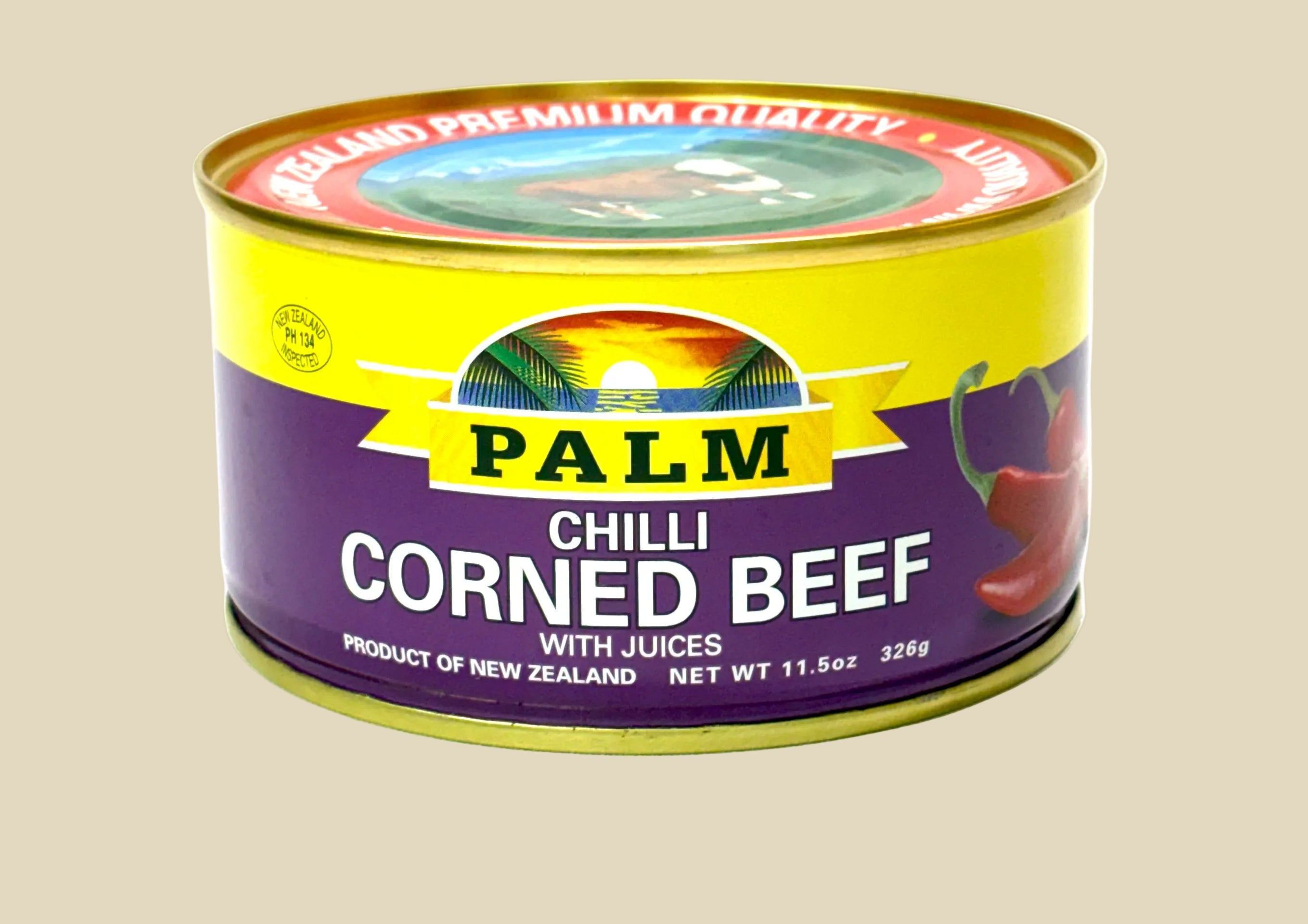 PALM CHILLI CORNED BEEF 326G